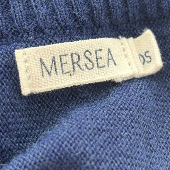 MERSEA Deep Water Blue Catalina Crewneck Pullover Sweater - Picture 9 of 10